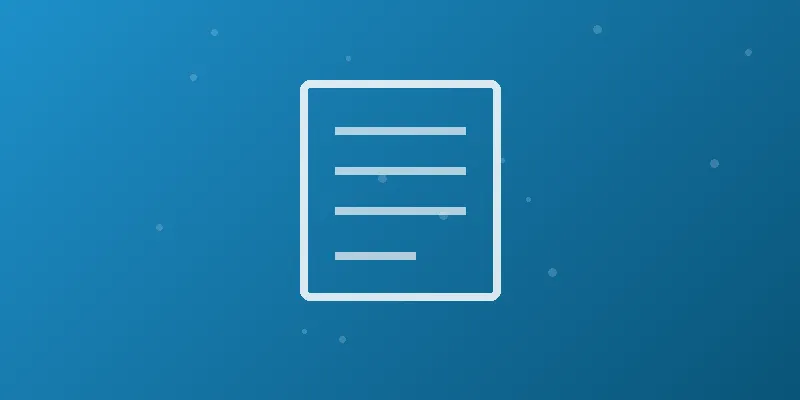 Stilisiertes Druckdokument als Symbol für Printmedien und Werbemittel