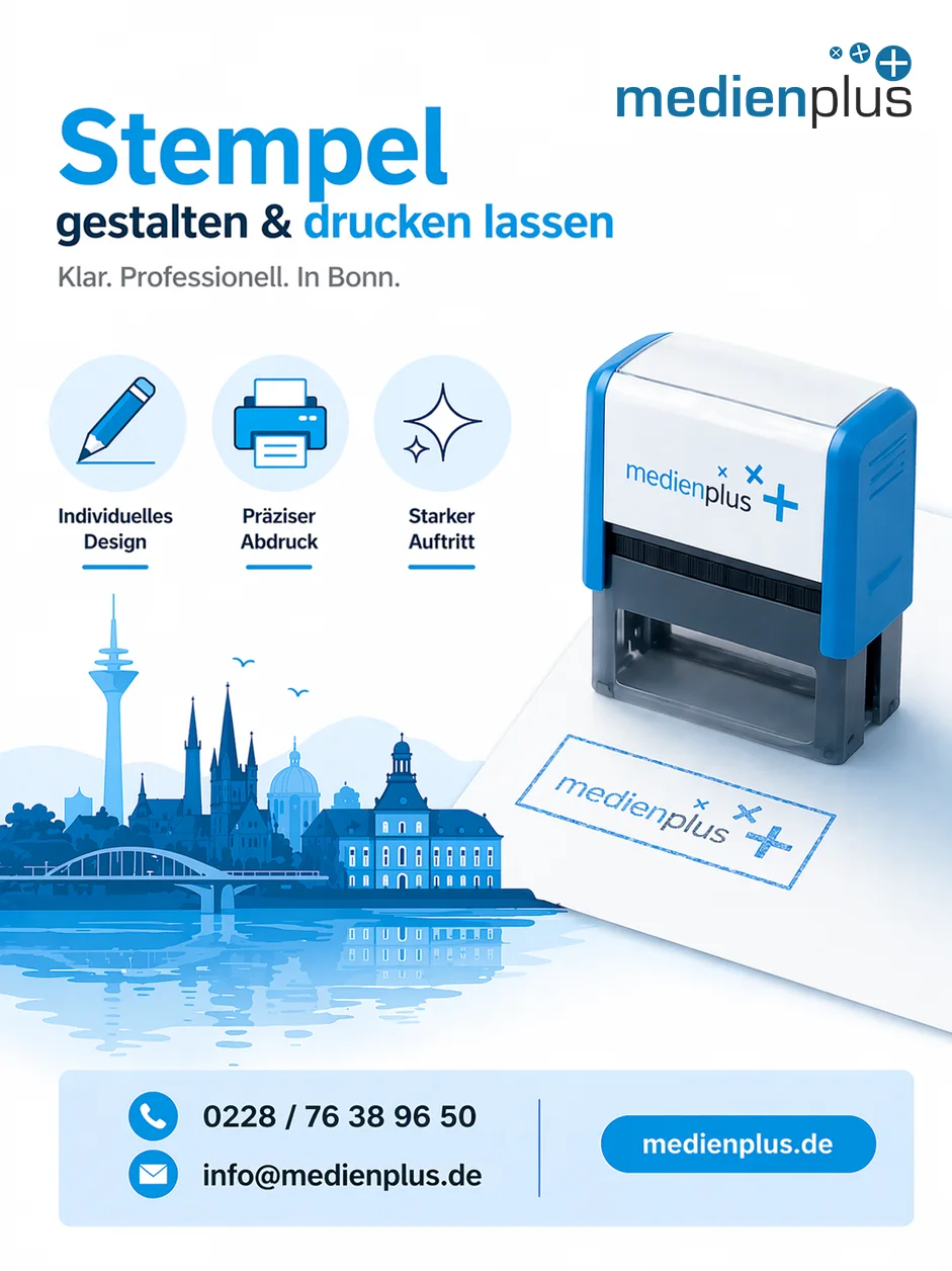 Stempel erstellen lassen Bonn – medienplus GmbH