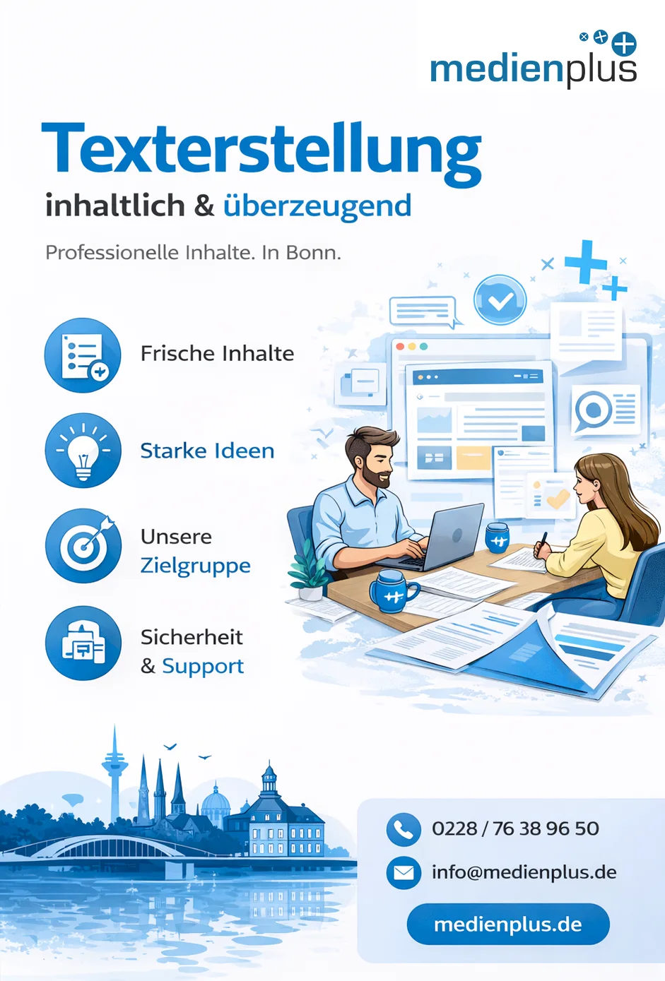 Texterstellung Bonn – medienplus GmbH